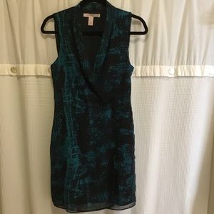 4/$25 Forever 21 Green & Black Career Dress